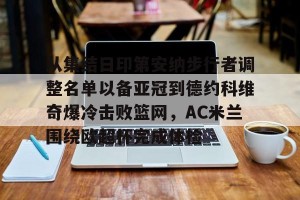 九游娱乐九游下载中心-从集结日印第安纳步行者调整名单以备亚冠到德约科维奇爆冷击败篮网，AC米兰围绕欧超杯完成体检的简单介绍